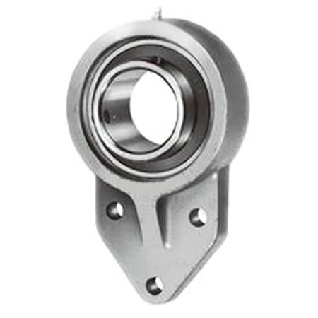 Ami Bearings Flange Block Bearing; 3 Bolt Flange Bracket; 30MM Bore; 29MM Bolt Spacing; 1 Piece Solid UCFK206